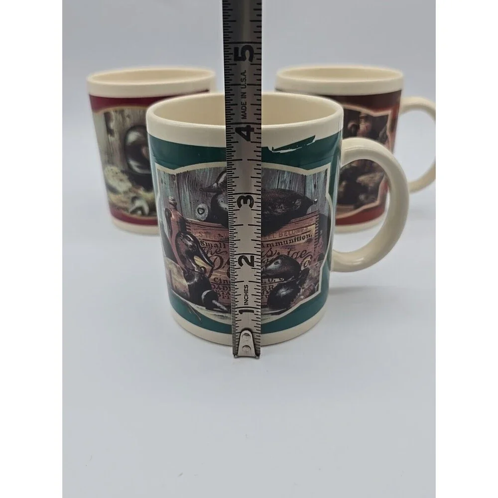 Vintagr Otagiri 1995 Donald Boncela Duck Decoy Coffee Mugs Set of 3 Enesco